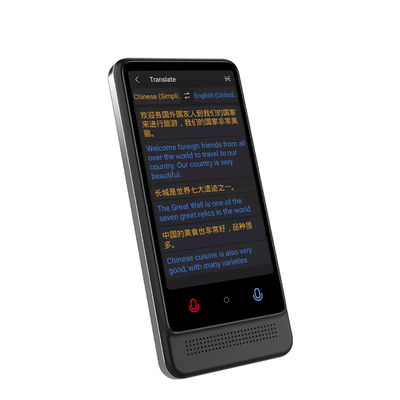 Semua Bahasa Instant Voice Translator Recorder Perangkat 4,02 inci 2200mA
