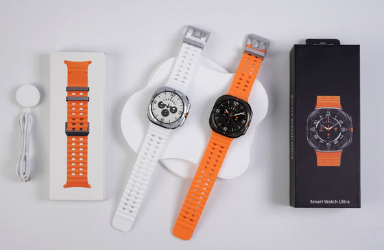 AMOLED W7 Ultra Rugged Wireless Charging Smart Watch 3D Menu Fungsi Ai Dail SOS