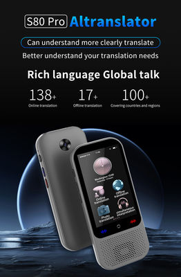 2025 S80PRO Alat Penerjemah Bahasa 138 Bahasa Voice Portable Online Offline Translation